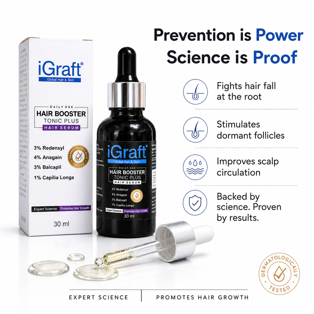 iGraft Hair Booster Tonic Plus Hair Serum | Advanced Hair Growth Serum | 30ml