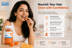 iGraft Biotin + Advanced Hair Gummies | Hair Strength, Hair Growth & Hair Fall Support | Orange Flavour | 30 Gummies
