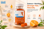 iGraft Biotin + Advanced Hair Gummies | Hair Strength, Hair Growth & Hair Fall Support | Orange Flavour | 30 Gummies