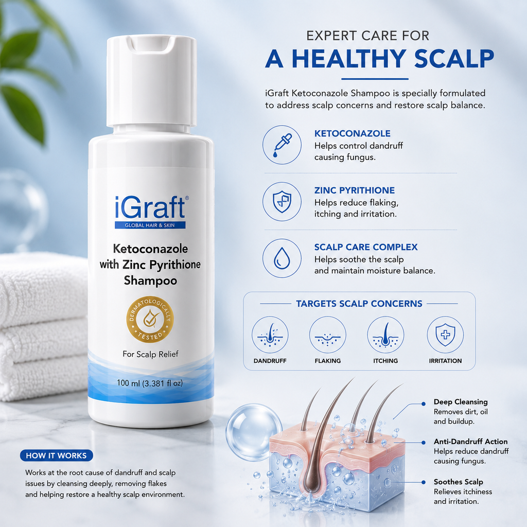 iGraft Ketoconazole with Zinc Pyrithione Shampoo