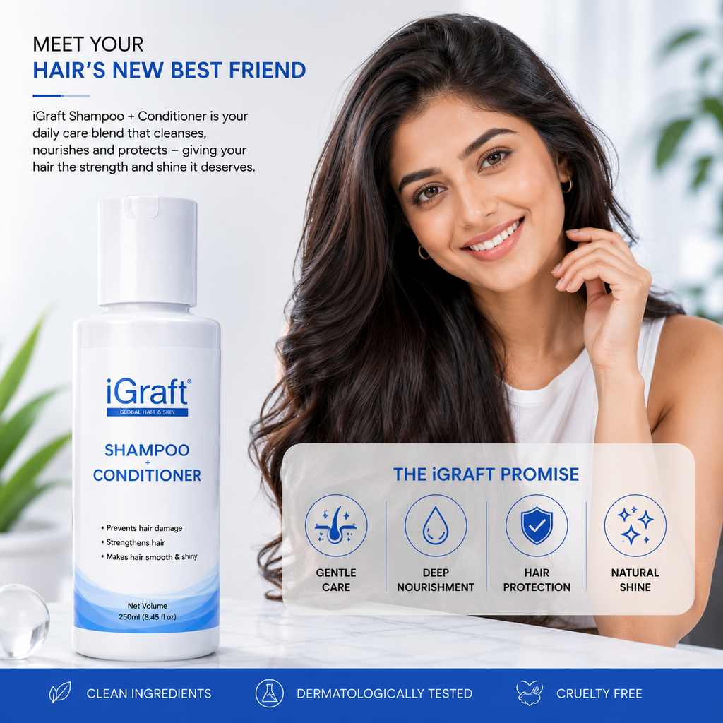iGraft 1 Month Hair Fall + Dandruff Kit | Complete Hair & Scalp Care Routine
